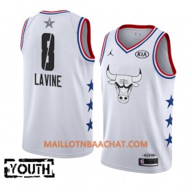 Maillot NBA Chicago Bulls Zach LaVine 8 2019 All-Star Jordan Brand Blanc Swingman - Enfant